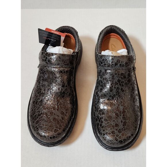 Clarks Pro Women's Work Clogs – Slip-Resistant, Size 7, Gunmetal, NIB - Picture 6 of 11